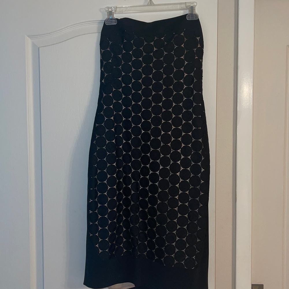 LaPerla size 46 Black strapless dress
